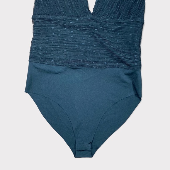 Zara Black Polkadot Lace Body Suit Leotard Small NWT - Picture 3 of 12